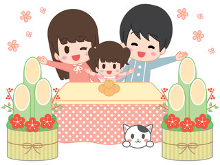 New Year Kotatsu Family
