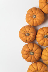 Mini munchkin pumpkin festive background