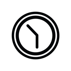 clock icon isolated on white background