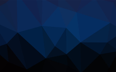 Dark BLUE vector polygonal pattern.