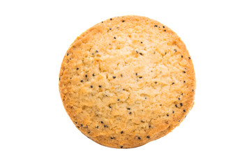 biscuits with poppy seeds isolated