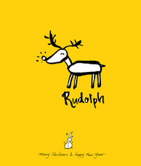 성탄절 / 손으로 그린 성탄전 카드