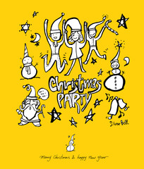 성탄절 / 손으로 그린 성탄전 카드