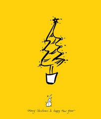 성탄절 / 손으로 그린 성탄전 카드