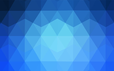 Light BLUE vector gradient triangles template.
