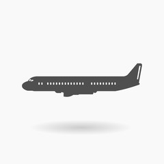 Aircraft Transport Icon Illustration silhouette