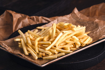 french fries in box