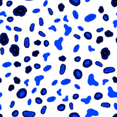 Light BLUE vector seamless texture with disks.