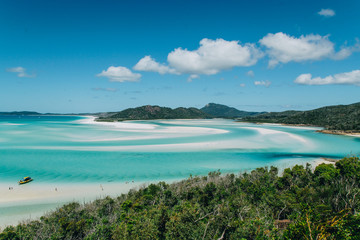 view of white haven beach australia queensland airlie beach