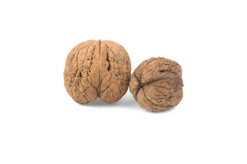 walnuts isolated on white background