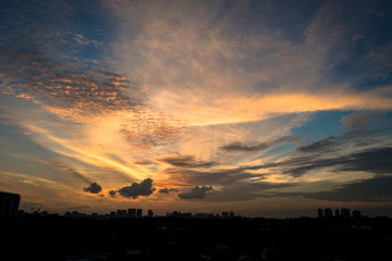 Obraz premium Colorful Sunset Sky