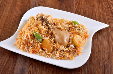 Chicken Hyderbadi Biryani, A most delicious food in Pakistan and India