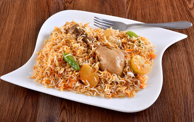 Chicken Hyderbadi Biryani, A most delicious food in Pakistan and India