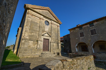 Hum (Colmo; Cholm) is a medieval town in the central part of Istria, Croatia. Hum is listed as the smallest town in the world by Guinness World Records.