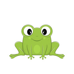 Cute Green Frog