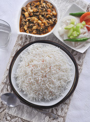 Boiled Rice with Vegetable