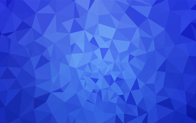 Obraz premium Light BLUE vector gradient triangles texture.