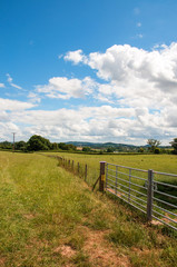 Summer landscape in the British countryside.