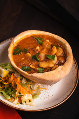 soup with meat and vegetables