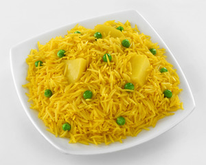 Matar Pulao, Green Peas cooked with Basmati Rice