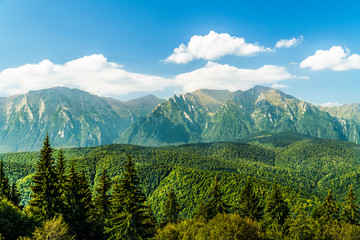 Carpathian Mountains Landscape In Romania