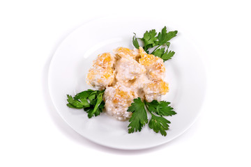 Fried chicken with pineapple