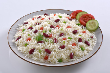 Delicious Rajma with Basmati Rice, Rajma Biryani