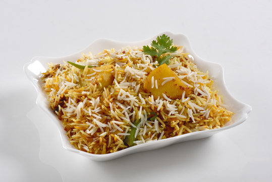 Potato Biryani Or Aloo Ki Biryani