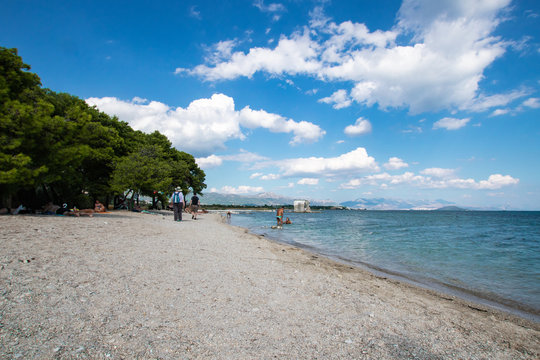 Croatian shore - Mlinice Pantan near Trogir, Croatia