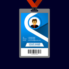 Identity card design template.