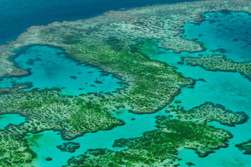 reef whitsundays plane view