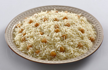 Chana Pulao, Rice with Chickpeas