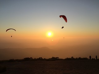 Pedra Grande, sunset, por do sol, paragliding, montanha, paz, piece, voo livre, asa delta, flying, montain