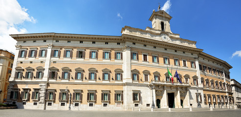 Naklejka premium Montecitorio, Izba Deputowanych, Rzym