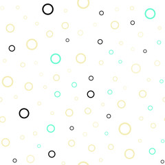 Light Blue, Green vector seamless template with circles.