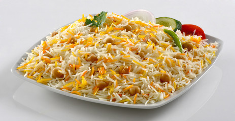 Chana Pulao or Chana Biryani