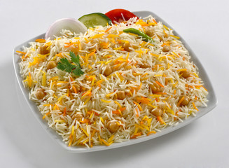 Chana Pulao or Chana Biryani