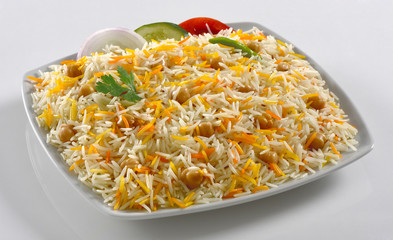 Chana Pulao or Chana Biryani