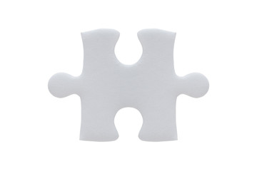 puzzle piece isolated on white background - clipping paths