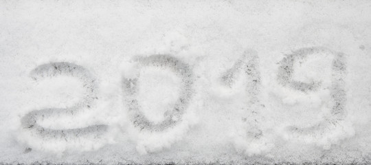 background of fresh snow texture in blue tone