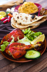 Handmade tandoori Grill Indian food
