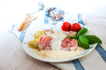 Baked Endives with ham and Bechamel sauce
