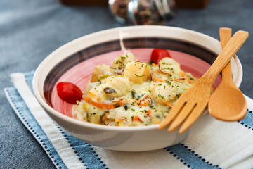 Scallop leek with basmati rice