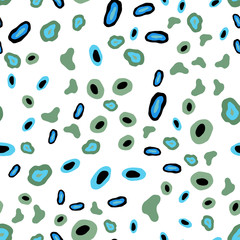 Light Blue, Green vector seamless cover with spots.