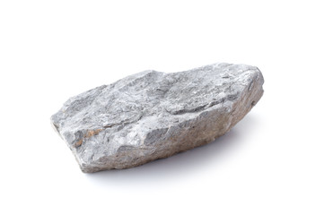 rock isolated on white background. gray stone isolated