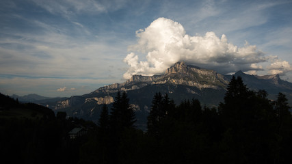 mountain in the french alps