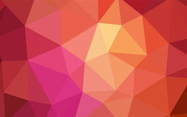 Fototapeta premium Light Red, Yellow vector low poly layout.