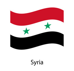 Syria flag background