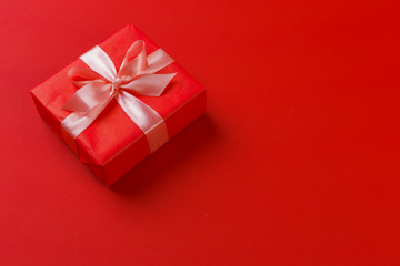 gift box on color background