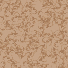 UFO military camouflage seamless pattern in different shades of beige and brown colors